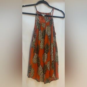 Lucky‎ Brand Woman’s Pineapple Tank Top Size XS